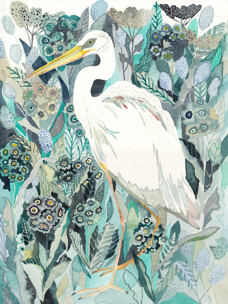White Heron by Michelle Morin