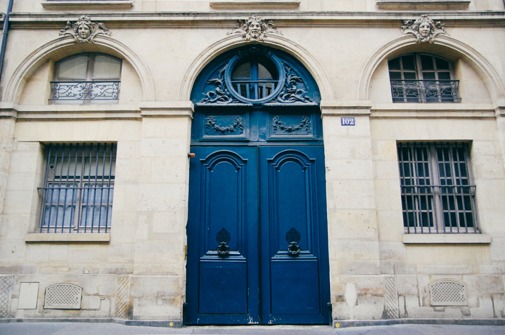 Parisian Door in Blue