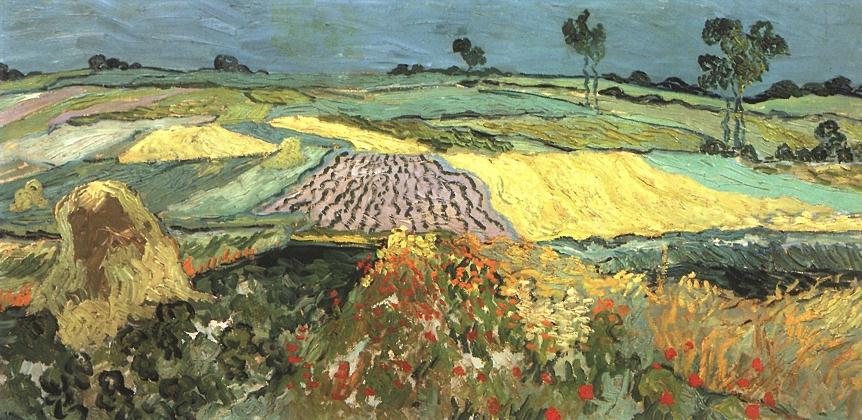 Wheat Fields near Auvers, Vincent Van Gogh